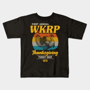 Thanksgiving Day WKRP in Cincinnati Vintage Retro Kids T-Shirt